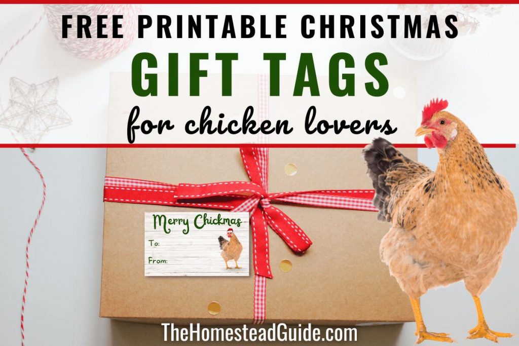 Free printable christmas gift tags for chicken lovers